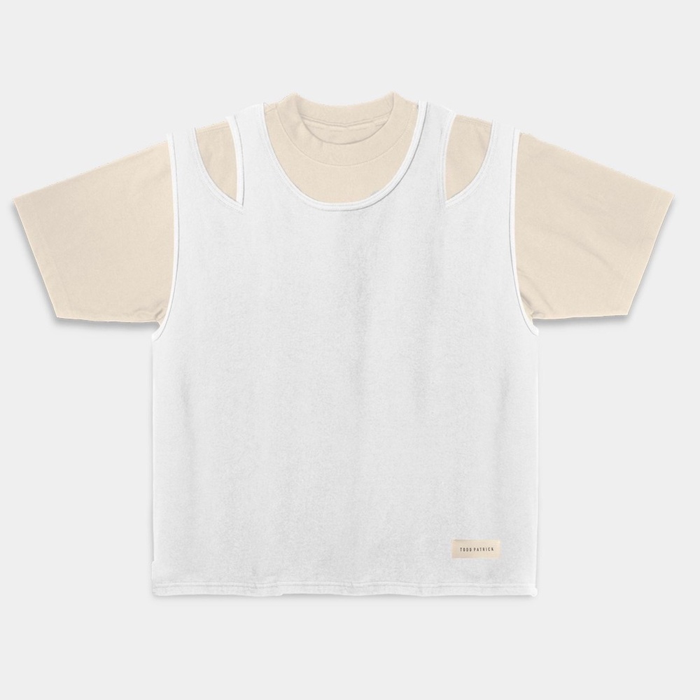 Todd Patrick DOUBLE LAYER TEE sz S